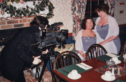 Filming the Wedding party